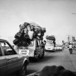 Réfugiés ghanéens traversant Cotonou